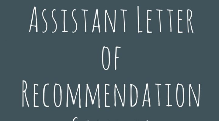 Physician assistant application letter of recommendation samples