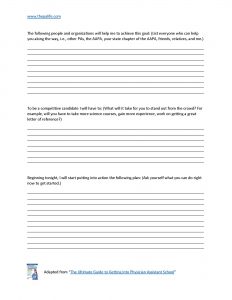 The Physician Assistant Applicant Attack PlanPage2 | The Physician Assistant Life