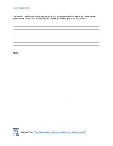 The Physician Assistant Applicant Attack PlanPage3 | The Physician Assistant Life