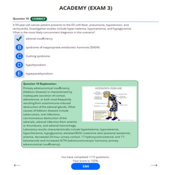 PANCE AND PANRE ACADEMY ONLINE PRACTICE EXAM 3
