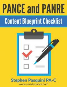 PANCE and PANRE Content Blueprint Checklist
