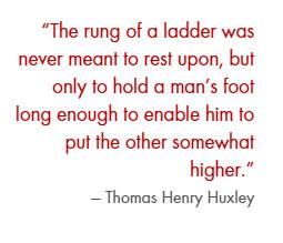 Quote Run of a Ladder Thomas Henry Huxley