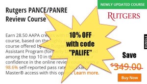 10% off RUTGERS REVIEW COURSE with COUPON DISCOUNT CODE PALIFE