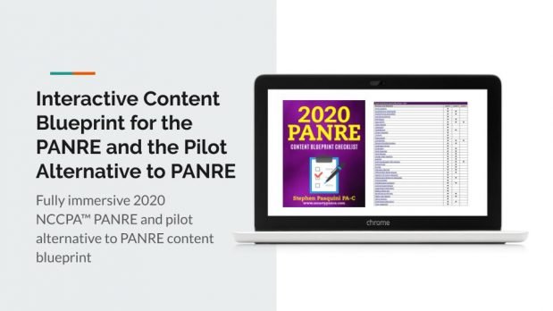 2020InteractivePANREContentBlueprintforthePhysicianAssistantNationalRecertificationExam619x348 | The Physician Assistant Life
