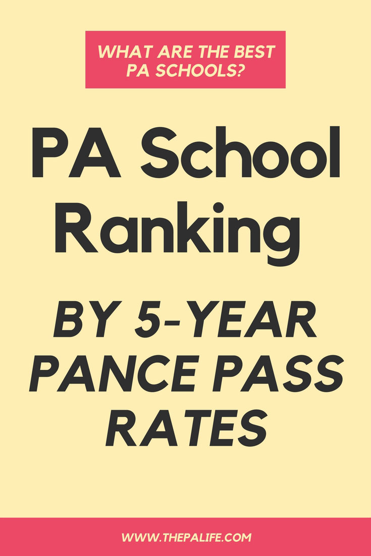 PA School Ranking by PANCE Pass Rates | The Physician Assistant Life