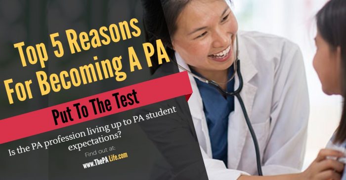 The Top Five Reasons To Be a Physician Assistant (PA) Put To The Test - thepalife.com