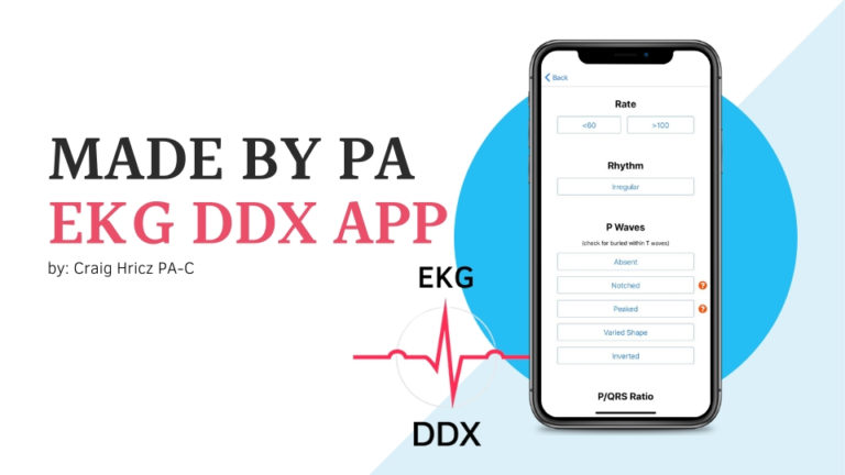 EKG Made Easy With The EKG DDX APP | The Physician Assistant Life Ekg made easy with the ekg ddx app