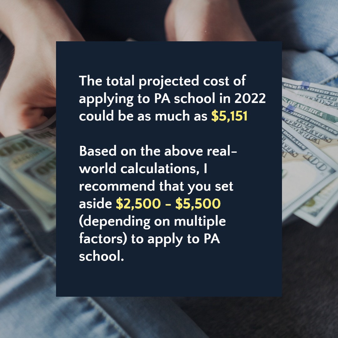 HowmuchdoesitcosttoapplytoPAschoolin2022 | The Physician Assistant Life