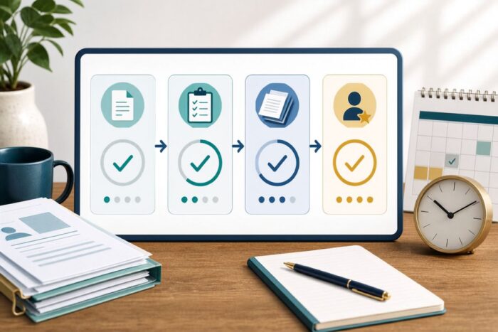PA admissions directors advice visual showing the difference between submitted verified complete and interview ready