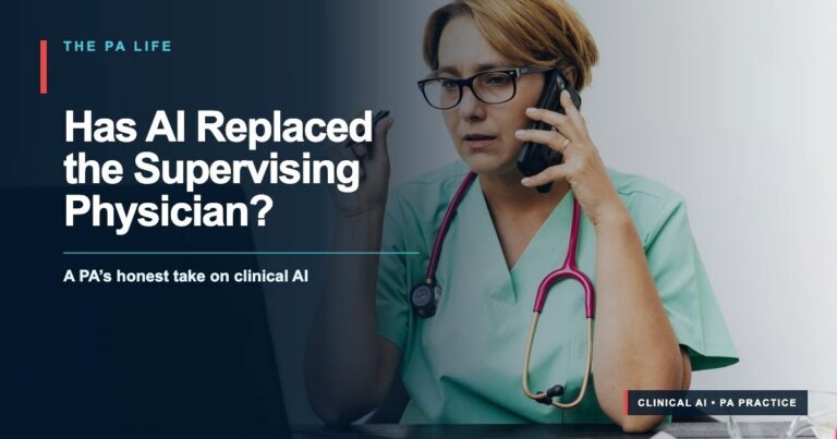 hasaireplacedsupervisingphysicianstockfeatured | The Physician Assistant Life Has ai replaced the supervising physician Featured image with a clinician consulting by phone and computer