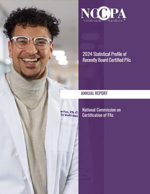 Cover of Statistical Profile of Recently Board Certified PAs, 2024 edition