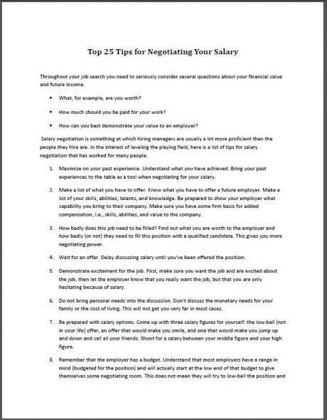 Twenty Five TIps for Negotating Your Salary | The Physician Assistant Life